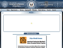 Tablet Screenshot of northvernon-in.gov